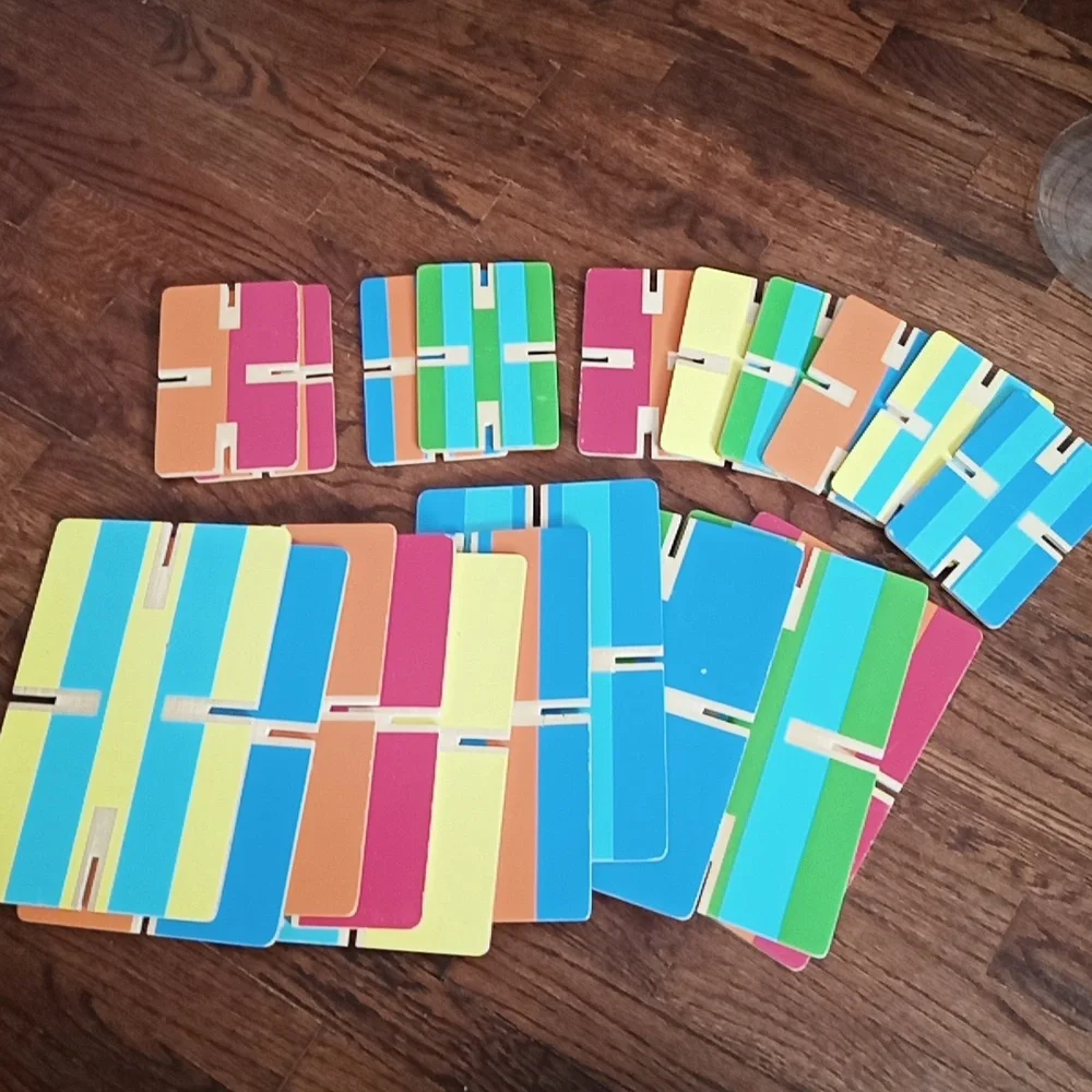 Pottery Barn Kids Wood Creativity Cards Learn Construct Stack Build 20 P…